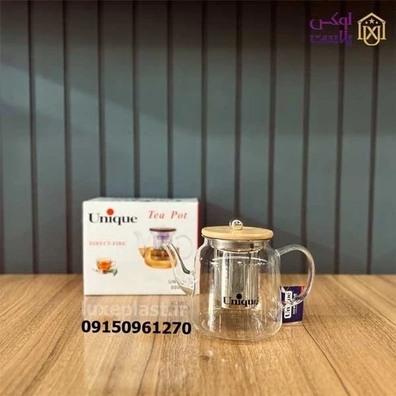 قوری پیرکس 800 میل درب چوبی یونیک