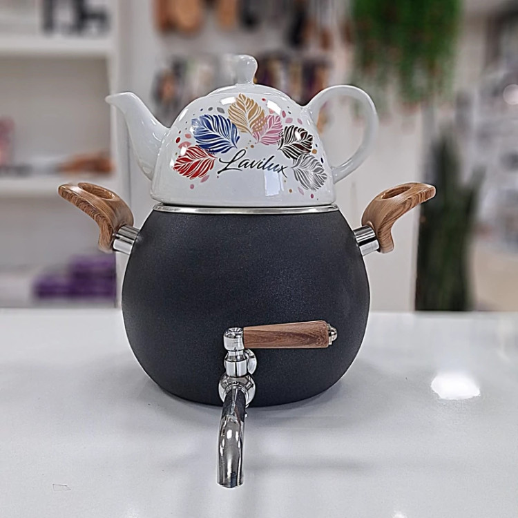 کتری قوری شیردار لاویلوکس مشکی