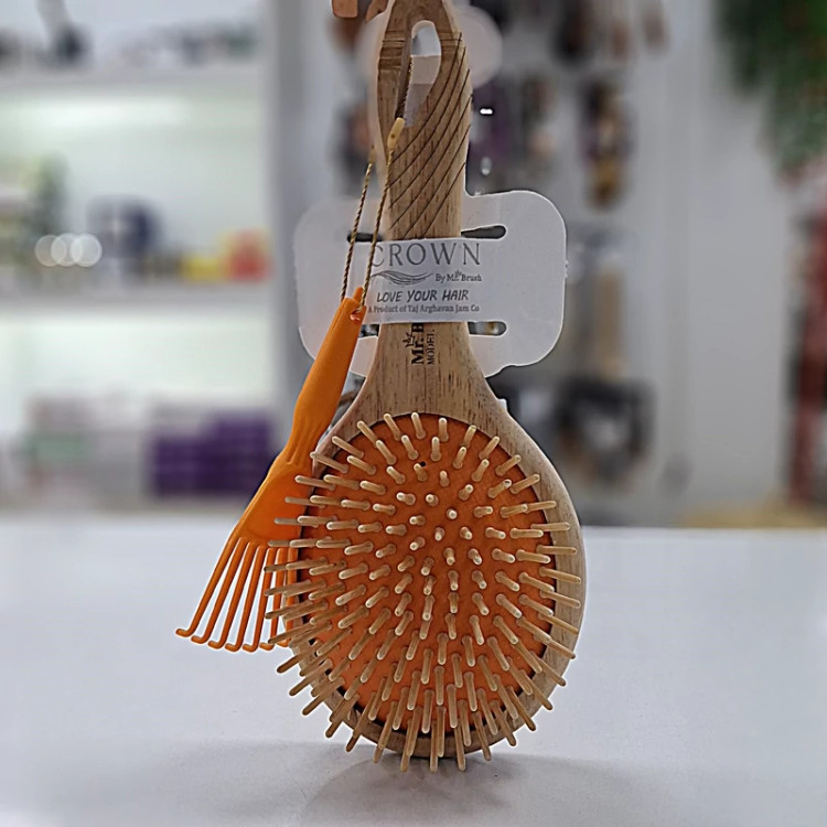 برس چوبی مو مدل گره باز کن