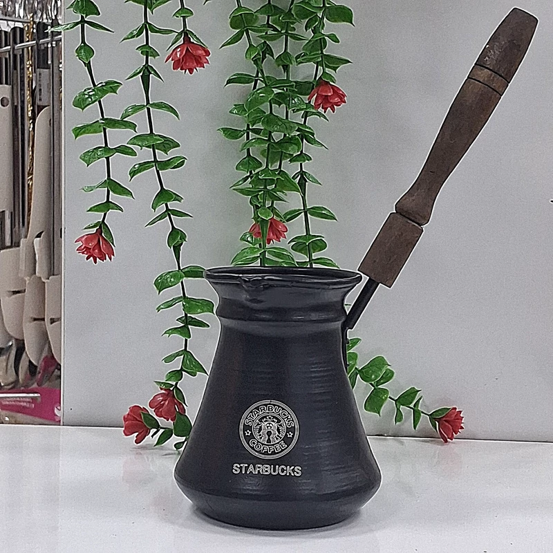 قهوه جوش استارباکس دسته چوبی
