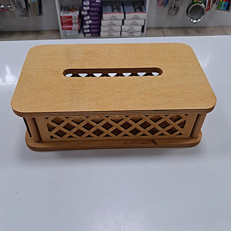 جا دستمال هشتگ چوبی