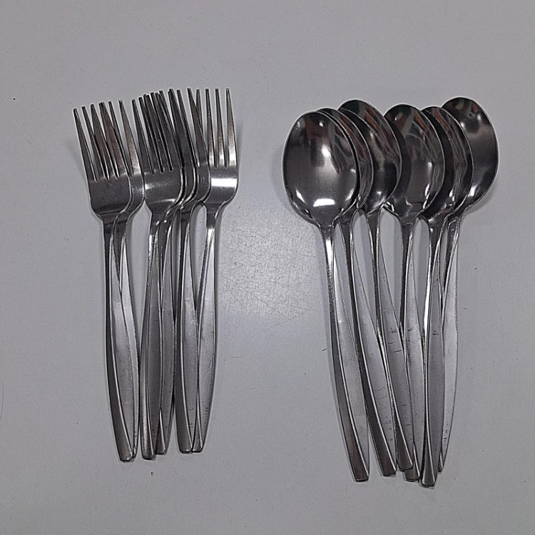 ست قاشق و چنگال وکیوم استیل