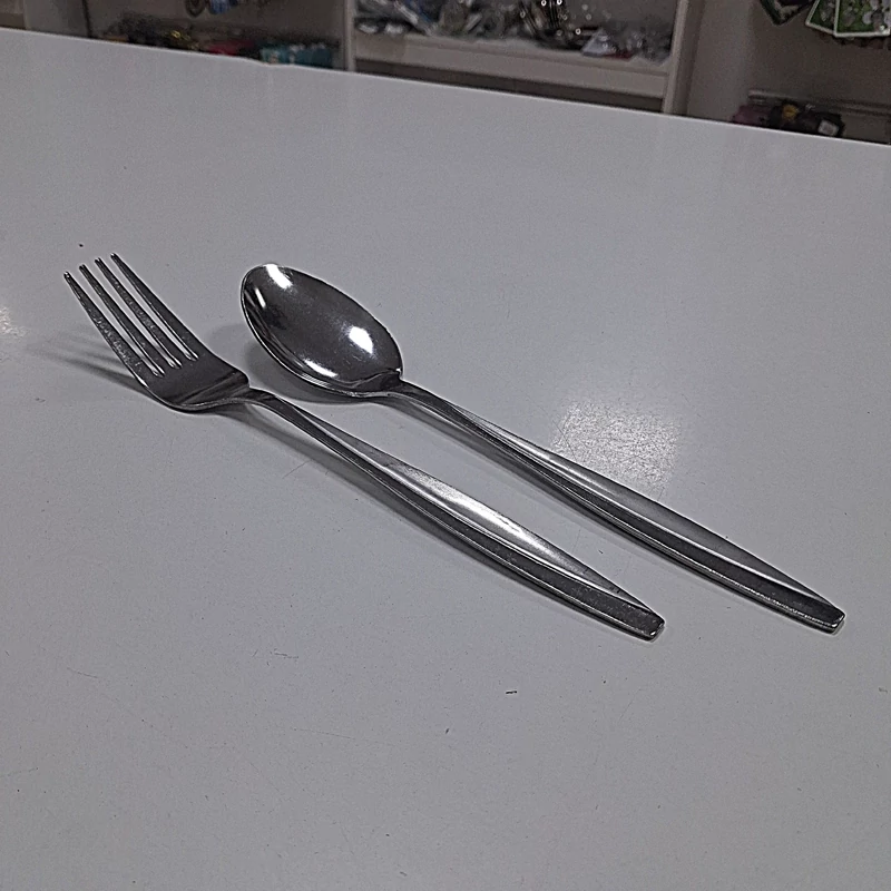 ست قاشق و چنگال وکیوم استیل