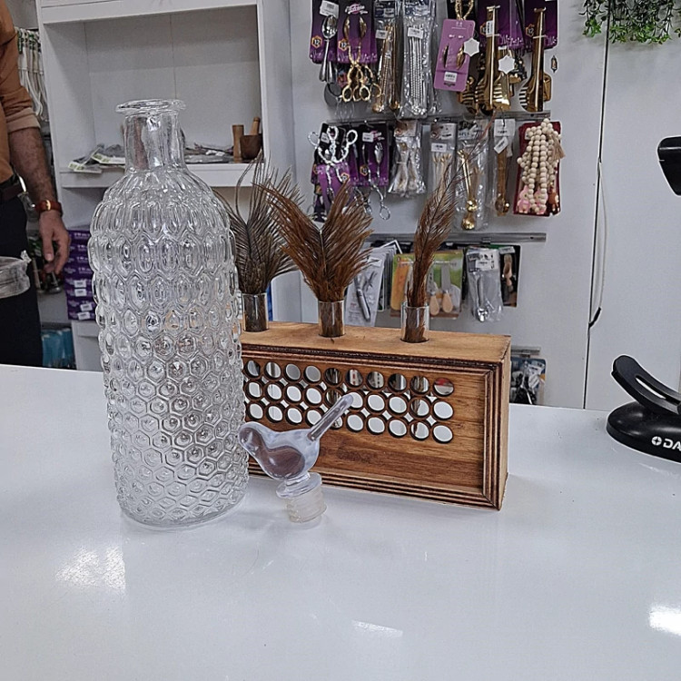 بطری شیشه ای درب گنجشکی