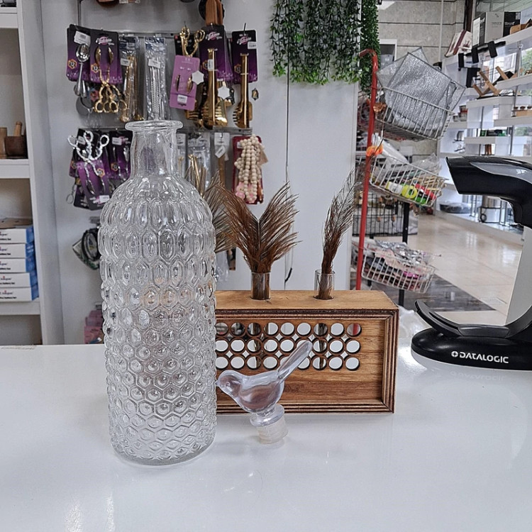 بطری شیشه ای درب گنجشکی