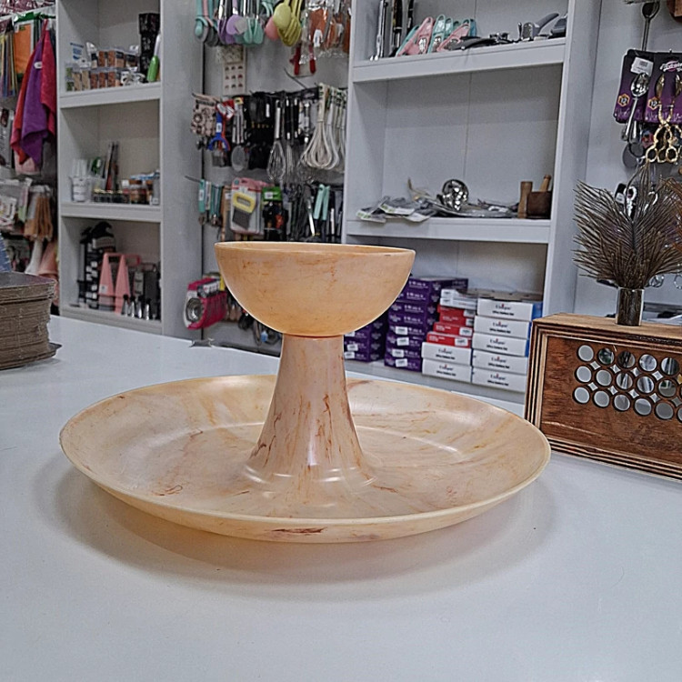 مزه خوری 2طبقه طرح چوب