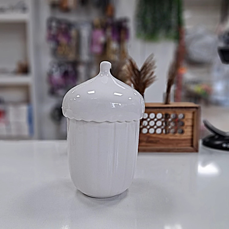 بانکه شکلات خوری سرامیکی درب دار فانتزی