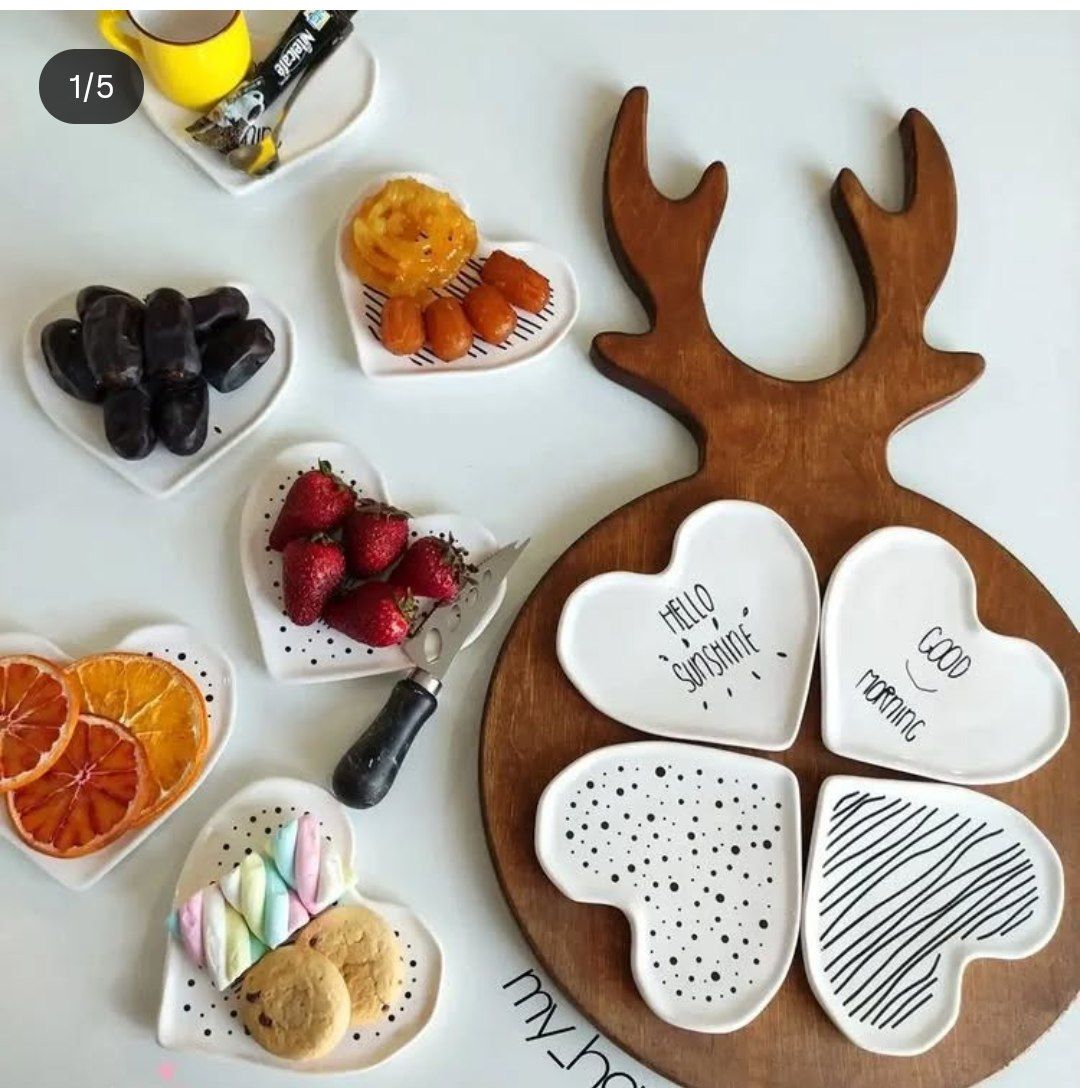 مزه خوری سرامیکی قلبی