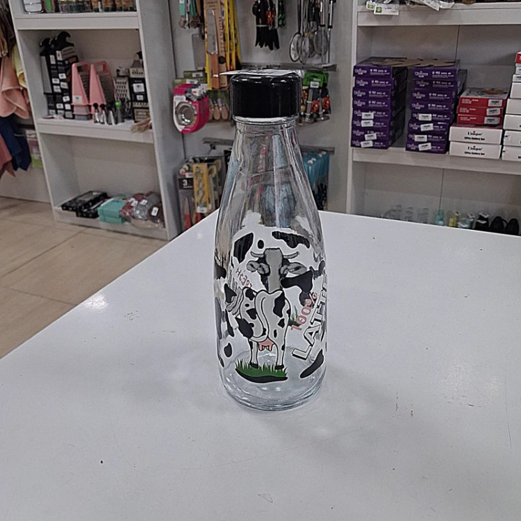بطری شیر طرح گاو لیوان دار