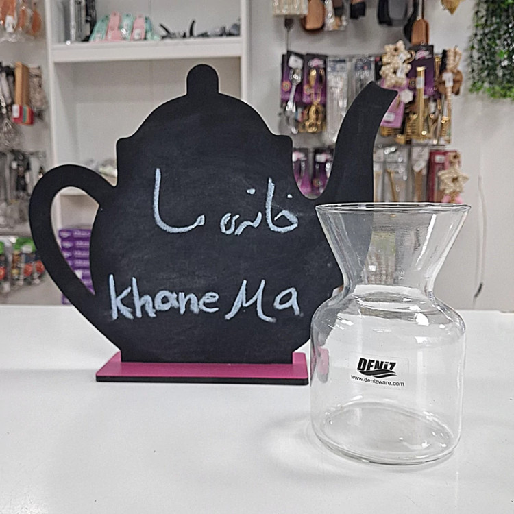 گلدان بلور دنیز شفاف