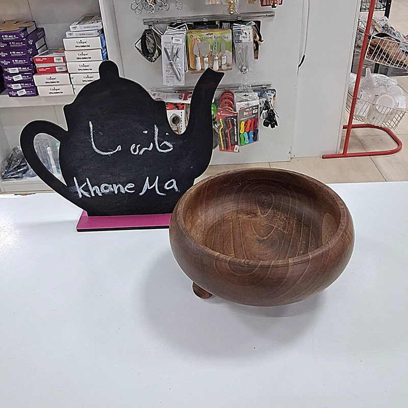 کاسه چوب گردو پایه کوتاه قطر20