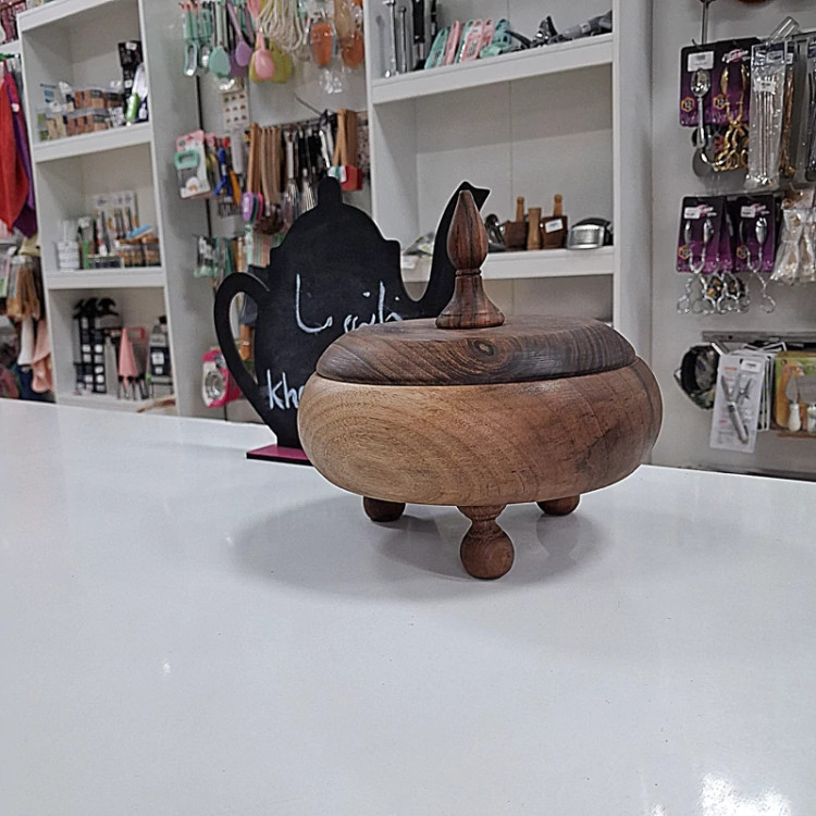 شکلات خوری پایه کوتاه درب دار چوب گردو