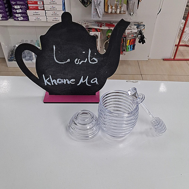 عسل خوری قاشق دار اکرولیک متالیک