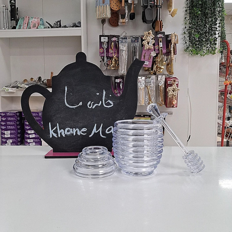 عسل خوری قاشق دار اکرولیک متالیک