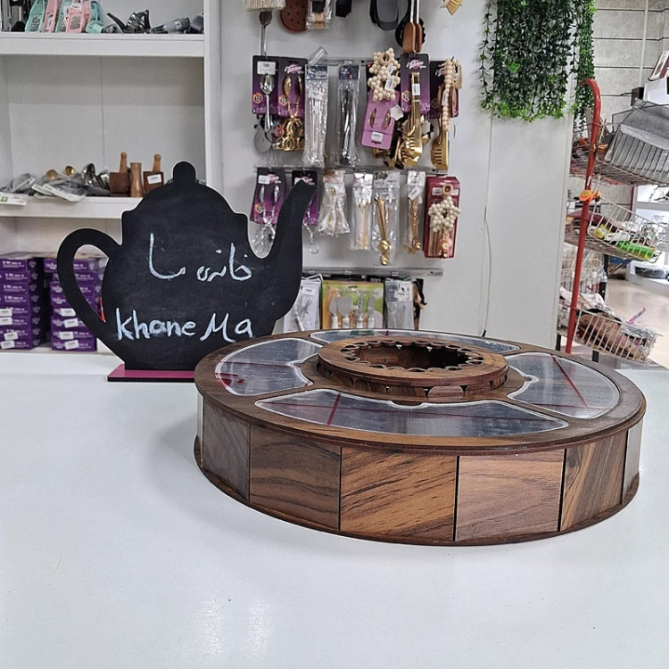 تیبگ چوبی 8 خانه گرد وارمردار