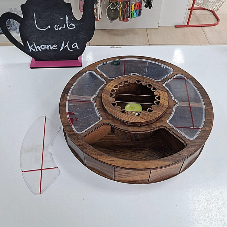 تیبگ چوبی 8 خانه گرد وارمردار