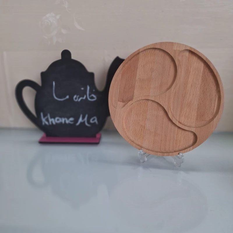 مزه خوری چوبی مدل موج