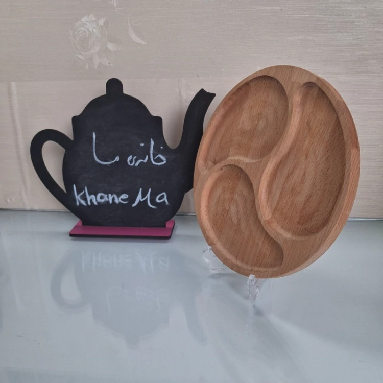 مزه خوری چوبی مدل موج