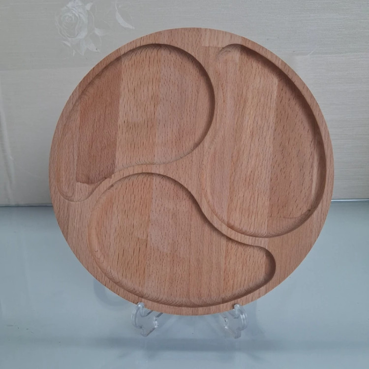 مزه خوری چوبی مدل موج
