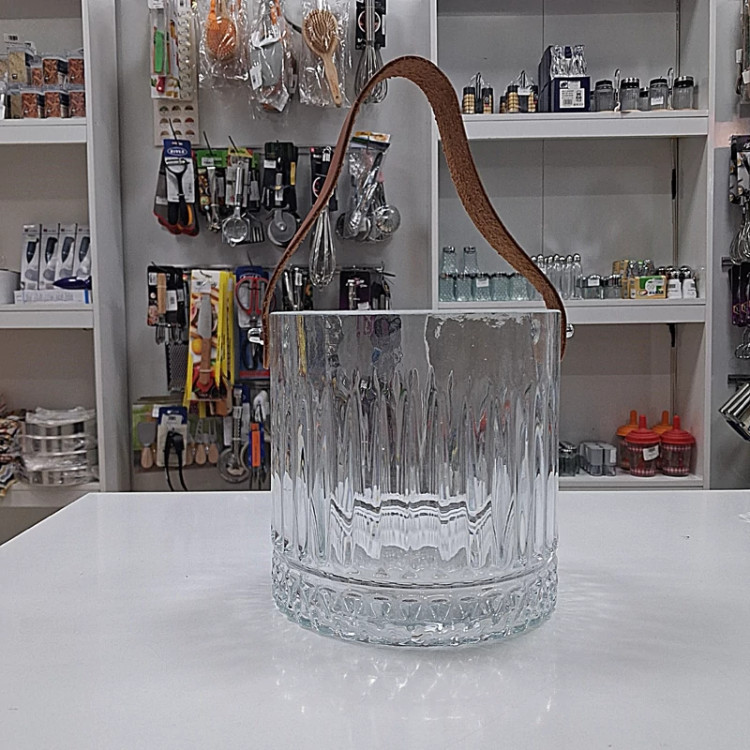 یخدان استوانه ای دسته چرم