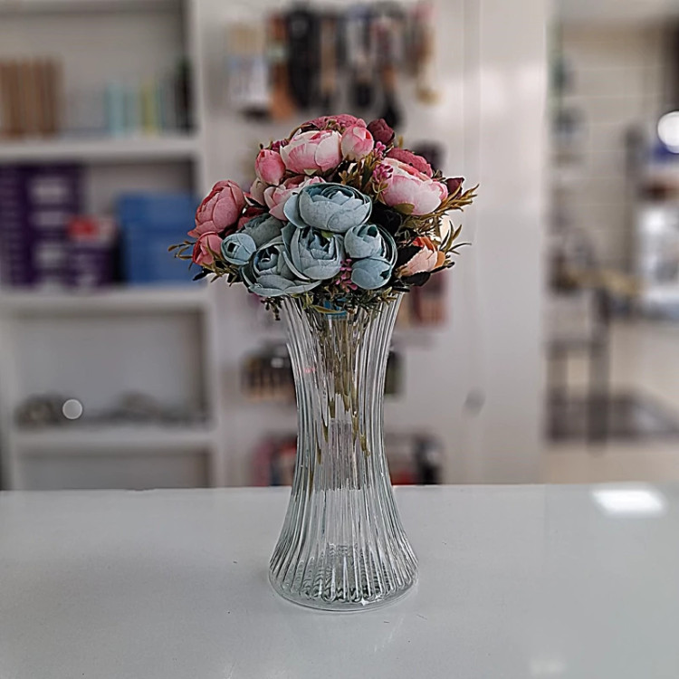 گلدان شیشه ای شیپوری