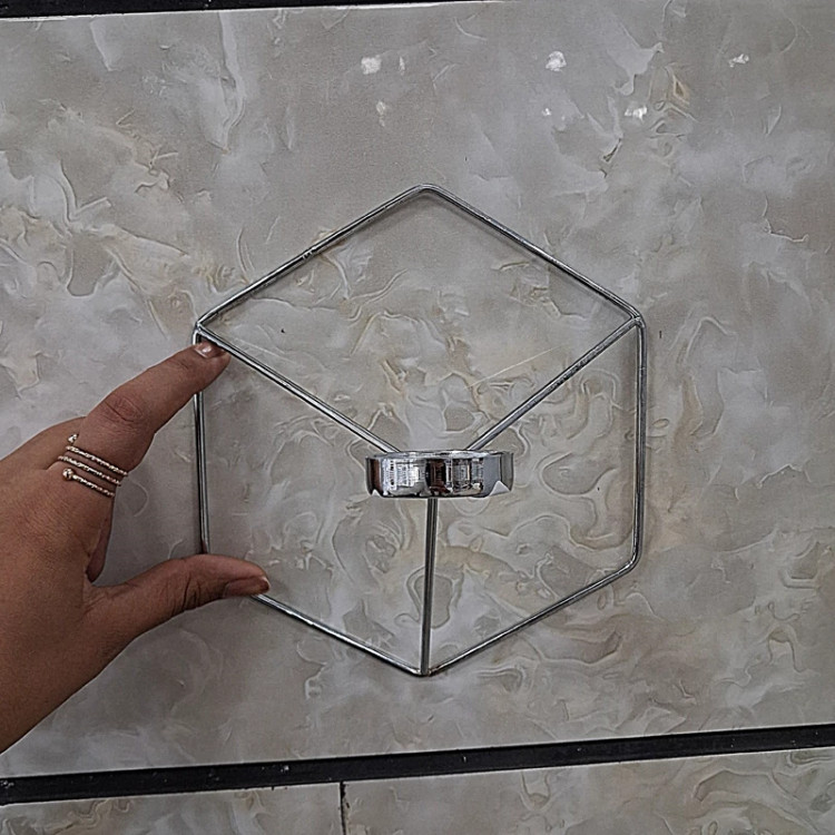 جا شمعی دیواری 8 ضلعی