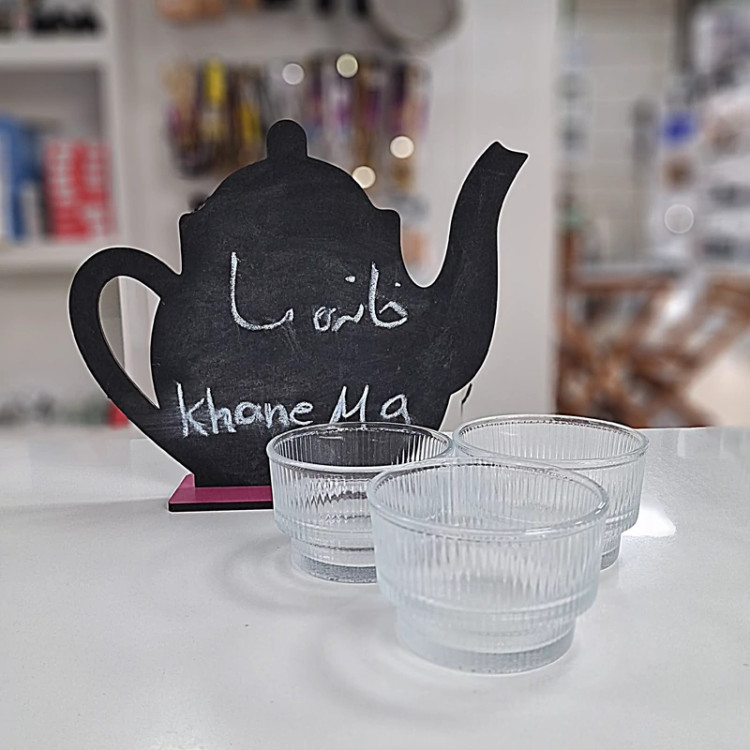 پیاله شیاردار شیشه ای (6 عددی)