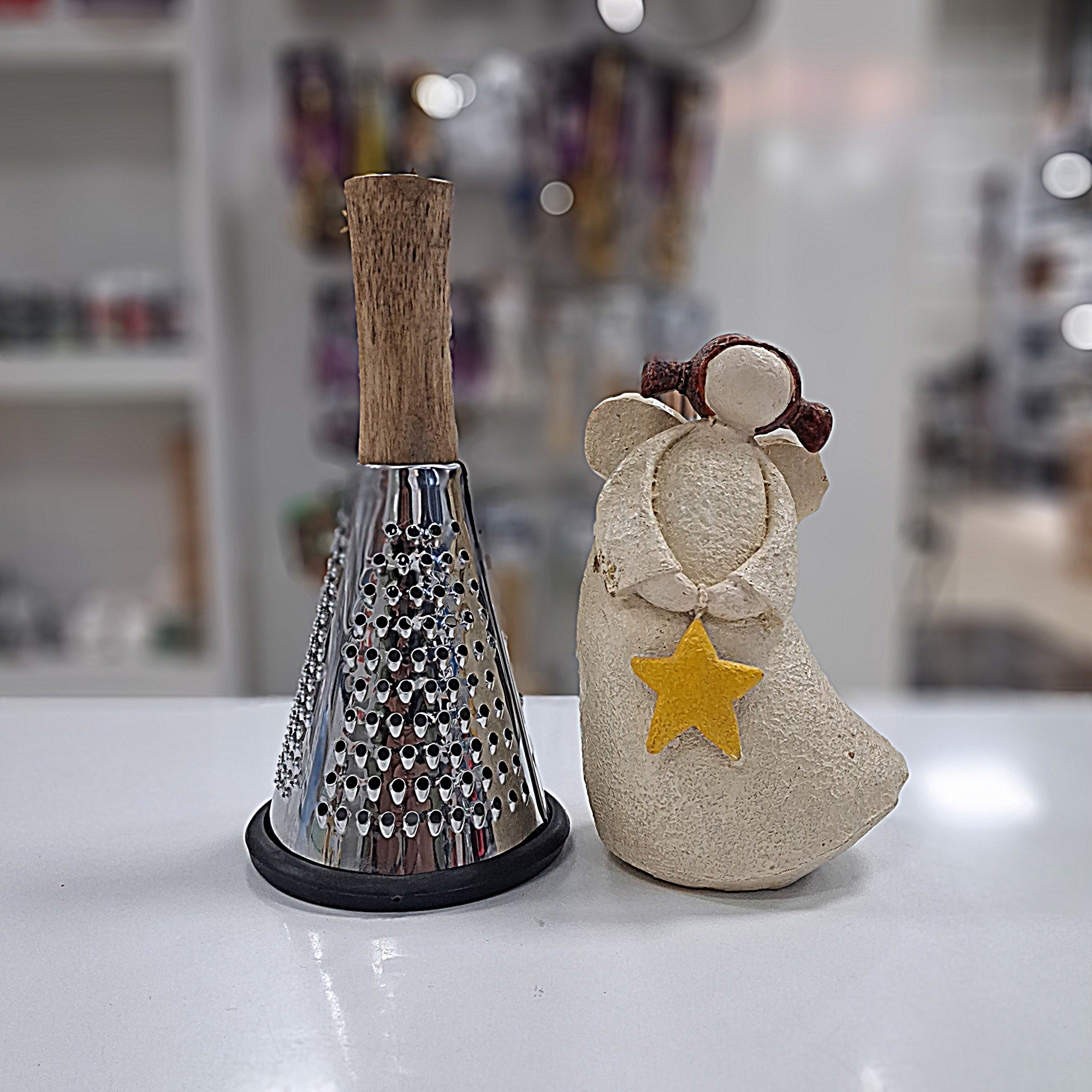 رنده مخروطی کوچک دسته چوبی