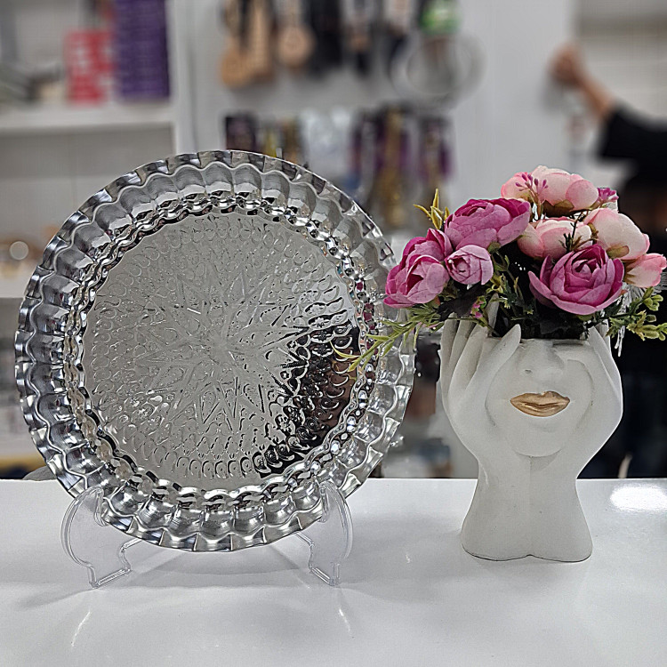 سینی استیل کنگره قطر30 حکاکی