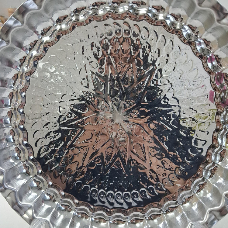 سینی استیل کنگره قطر30 حکاکی