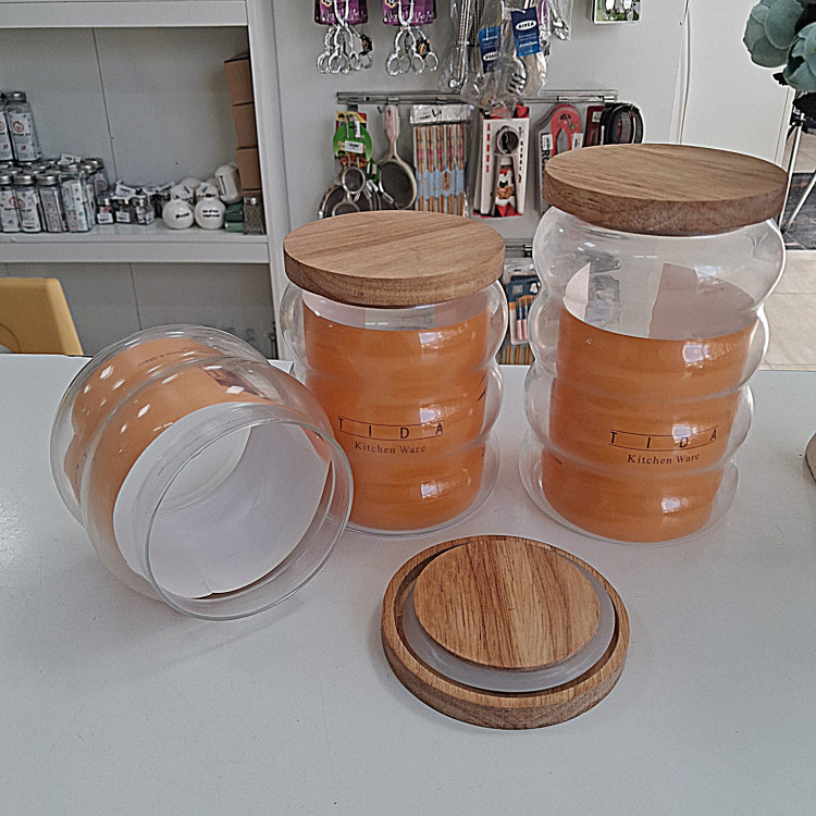 بانکه درب چوبی شیشه ای تیدا(3 سایز)